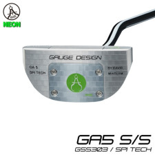 게이지디자인 네온 시리즈 GA5 올실버 GSS303 스틸샤프트 말렛 골프 퍼터 1000002256
