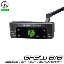 게이지디자인 네온 시리즈 GA3W 올블랙 GSS303 블랙샤프트 일자형 와이드 블레이드 골프 퍼터 1000002253